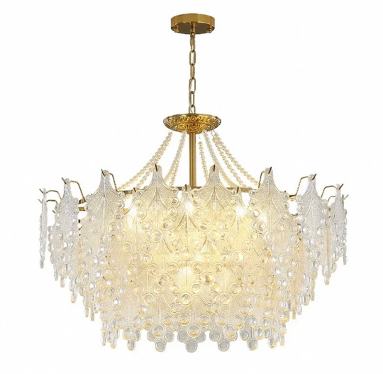 Люстра подвесная, медный, стекло, TASTEHOLDER 50*26, металл, E14.