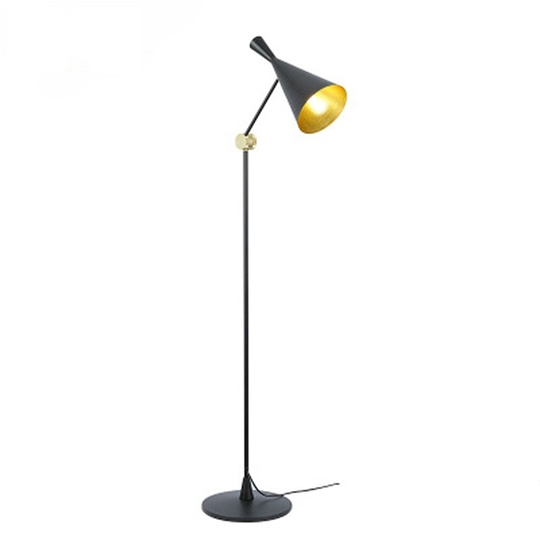 Торшер черный Elunyx, 40* 160 см, LED, Е27, металл, 10 вт