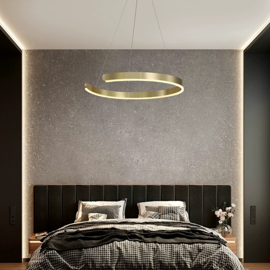 Люстра подвесная, медь, ПММА, PENNY 60*5 металл, LED.