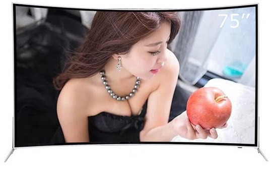 Телевизор TV 4K curved Ace 75" Black