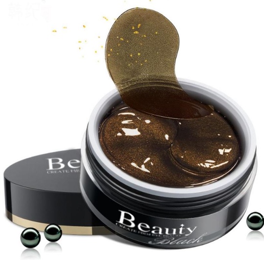 Гидрогелевые патчи с золотом и коллагеном HANKEY Beauty Black