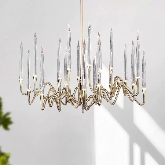 Светильник подвесной медый Axirex, металл, трос 100 см, 80*45 см, G4