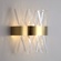 Настенный светильник KELVIN, Бра, 25*30,  золотой, металл, G9.
