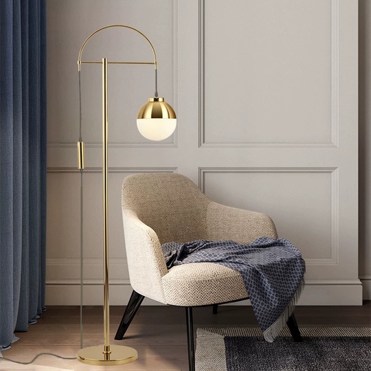 Торшер бронза Aluvira, 33*180 см, LED, Е27, металл, 40 Вт