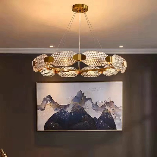 Светильник подвесной бронза Airquix, металл, стекло, трос 100 см, 94*15 см, G9