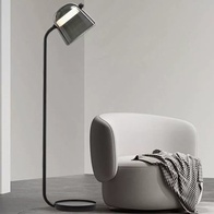 Торшер черный Glow, 33*33*160 см, LED, кнопка, металл, 15 Вт