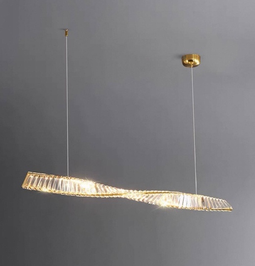 Люстра подвесная, бронза, хрусталь, JACK 150*8 металл, LED