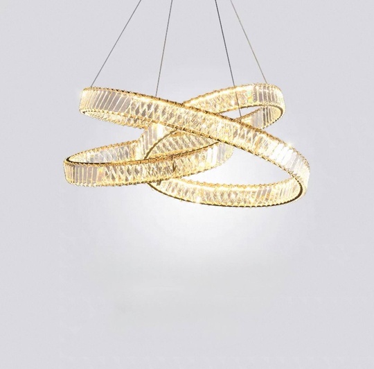 Люстра подвесная, бронза, хрусталь, RALPH 80*30 металл, LED.