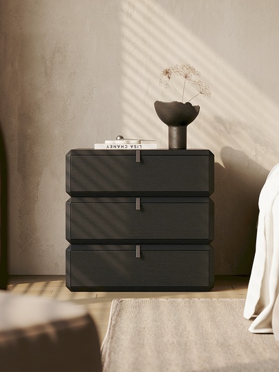 Тумбочка прикроватная, крутящиеся ящики, 3 ящ., 50х40х48 см