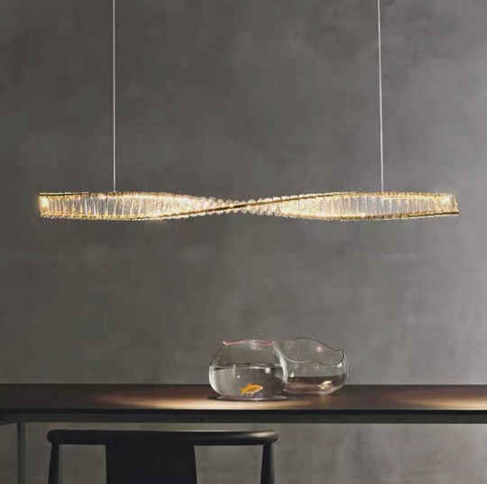 Люстра подвесная, бронза, хрусталь, JACK 150*8 металл, LED