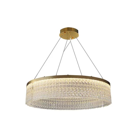 Люстра подвесная BONCUK 50*24 бронза, стекло, металл, LED.