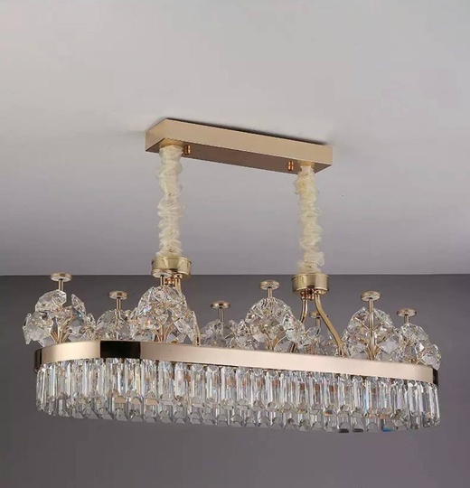 Подвесной светильник UMUT 100*33, золотой, кристалл, металл,  LED.