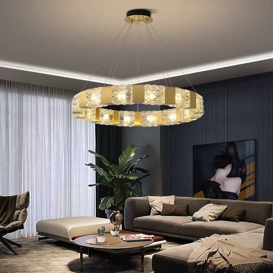 Светильник подвесной медный Alright, медь, трос 100 см, 50*10 см, G9