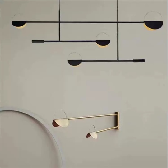 Люстра черная Vexilon, металл, 125*40 см, светодиодная, led