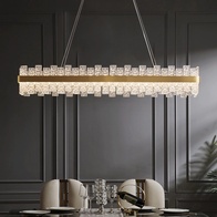 Люстра подвесная, медный, хрусталь, ORNATE 80*18, металл, LED.