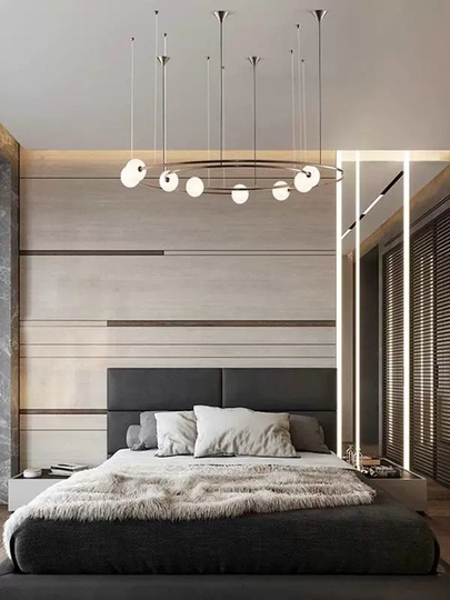 Люстра подвесная, медь, стекло, AIDEN 80*65, металл, G9