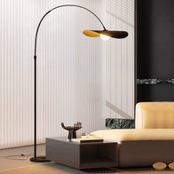 Торшер черный Elonix, 40*40*180 см, LED, Е27, металл, 14 Вт