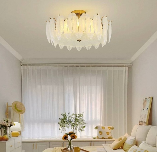 Люстра подвесная, медный, стекло, BUBBLE 50*24, металл, E14.