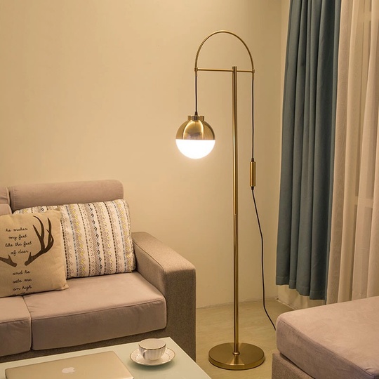 Торшер бронза Aluvira, 33*180 см, LED, Е27, металл, 40 Вт