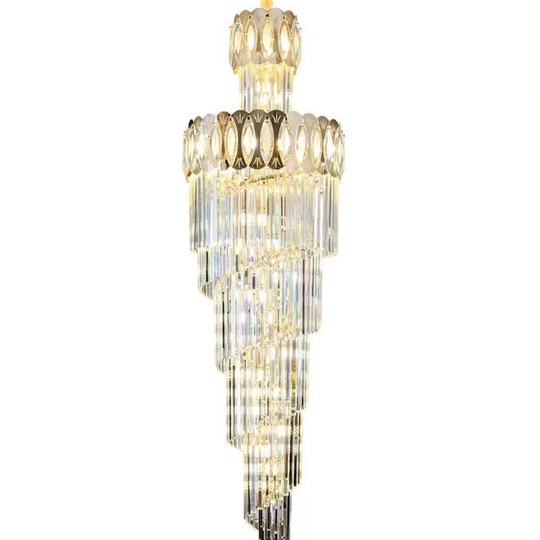 Люстра подвесная, золото, кристалл, RUFUS 65*210 металл, E14.