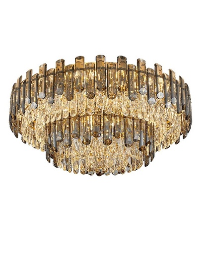 Потолочный светильник, медь, хрусталь, CHARITY 100*36 металл, Е14.