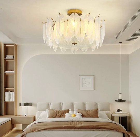 Люстра подвесная, медный, стекло, BUBBLE 60*24, металл, E14.