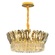 Люстра подвесная, золото, кристалл, DAMIAN 60*23 металл, E14.