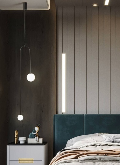 Светильник потолочный, черный, Elirvo, металл, 23*120 см, G9