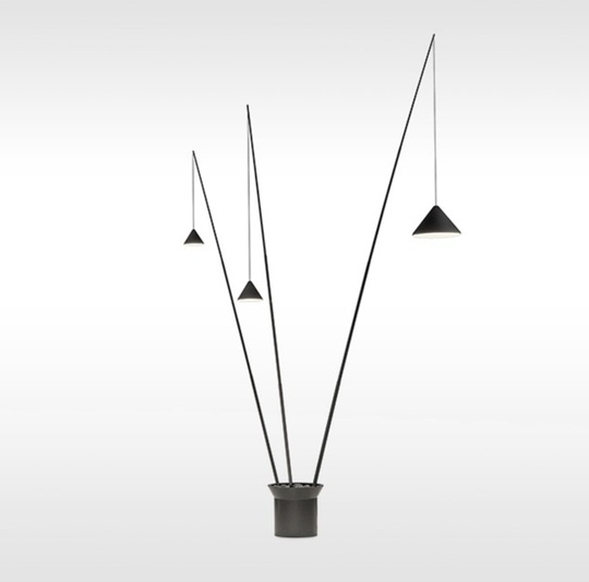 Напольный светильник черный North Vibia 2, E27, 15 Вт