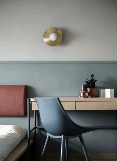 Настенный светильник EARL, Бра 25*25, медный, металл, G9.