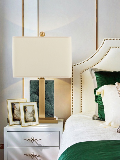 Зеленая настольная лампа My Interno Kingston, 38*63 см