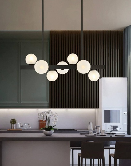 Люстра черная Zentronix, металл, 95*60 см, G9