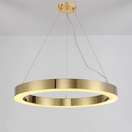 Люстра подвесная, медь, ПММА, CHARLEY 40*5 металл, LED.