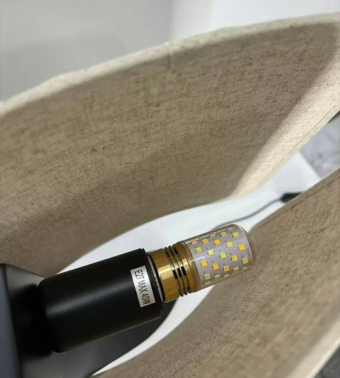 Настольная лампа STEM 13*52, черная, металл