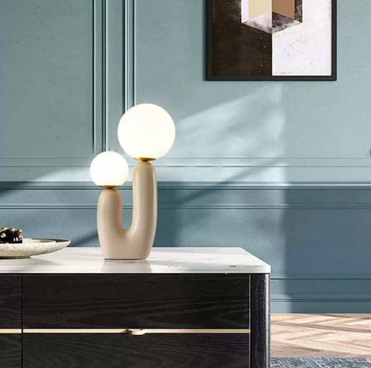 Настольная лампа NOVA 28*48, розовый, смола