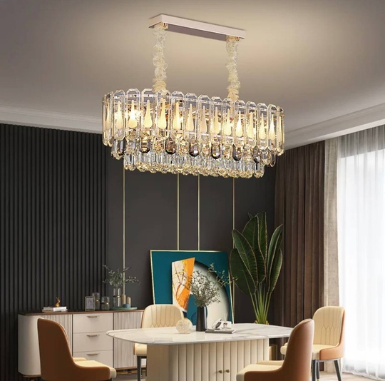 Люстра подвесная BEGUM 85*28 золото, стекло, металл, Е14.