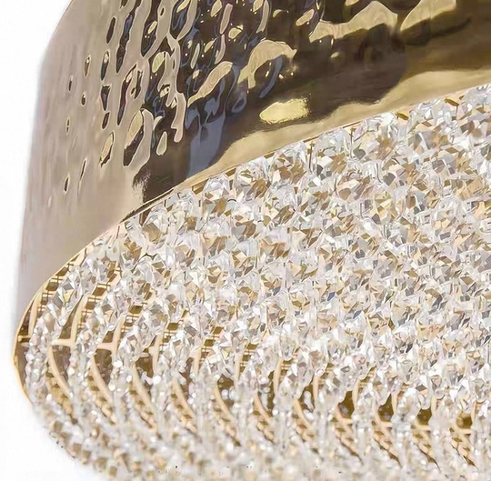 Люстра золотая Aurivex, металл, 100*16 см, подвесная, Е14