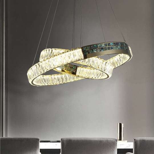 Люстра подвесная ASENA 80*100 бронза, кристалл, металл, LED.