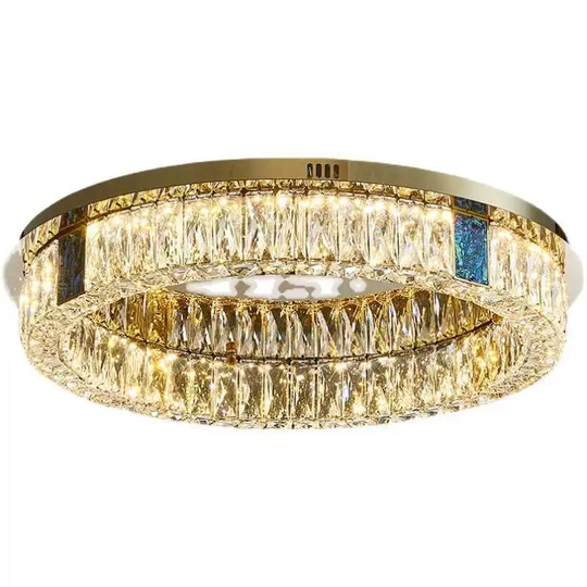 Потолочный светильник, золото, хрусталь, AMELLI 60*13 металл, LED.