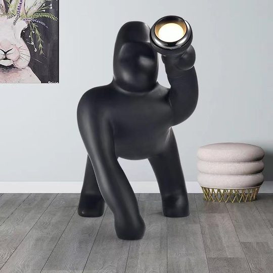 Напольный светильник - Торшер Кинг Конг чёрный. KONG 1,8 м, LED, 5 Вт
