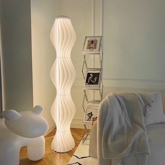 Торшер белый Elyptic, 35*35*173 см, LED, ПММА, 14 Вт