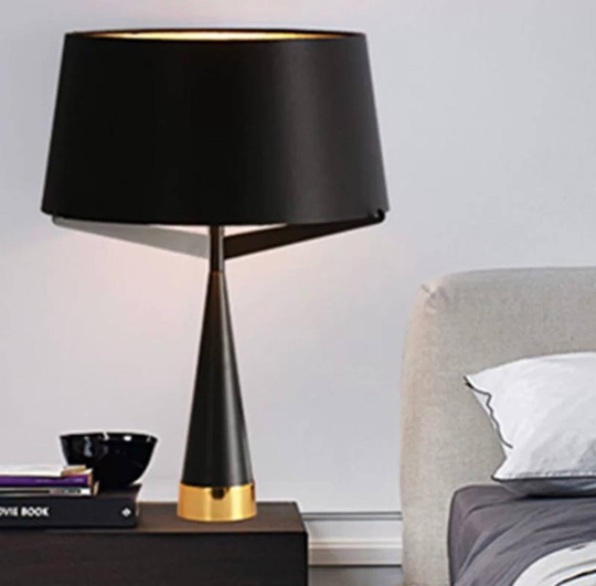 Настольная лампа AUSTEN 24*40, черный, металл, Е27.