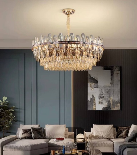 Подвесной светильник MIRAC 95*29, золотой, стекло, металл,  Е14.