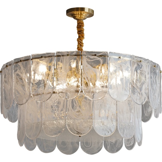 Люстра подвесная, медный, стекло, FINN 60*37 металл, E14.