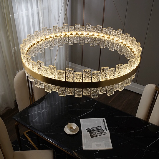 Люстра подвесная, медный, хрусталь, FASHIONABLE 100*16, металл, LED.