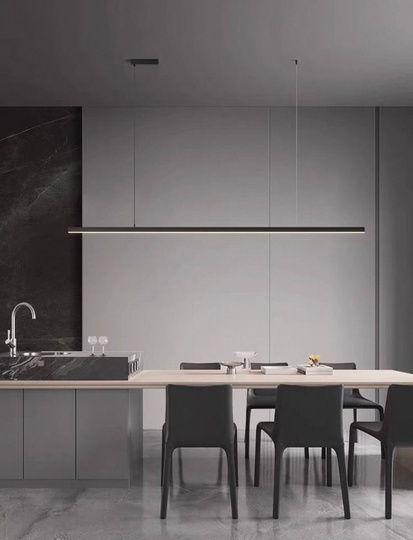 Люстра черная Lumis, металл, 140*200 см, светодиодная, LED