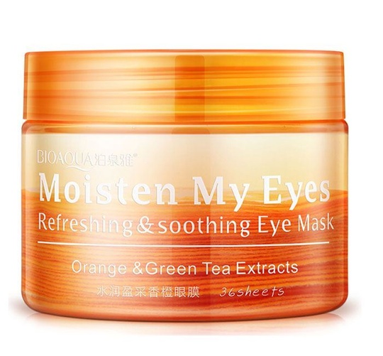 Патчи тканевые для кожи вокруг глаз с экстрактом апельсина и зеленого чая BIOAQUA Vitamin C Eye Mask