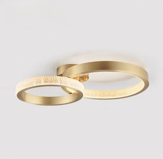 Люстра подвесная, медь, ПММА, CALDER 60*40 металл, LED.