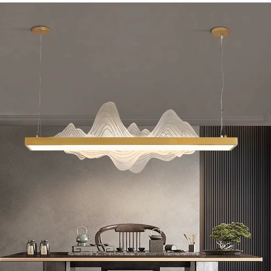 Люстра золотая Virella, металл, 100*38 см, светодиодная, LED