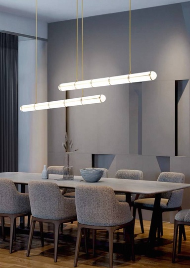 Светильник подвесной, медный, Elvorex, металл, 128*10 см, светодиодная, LED